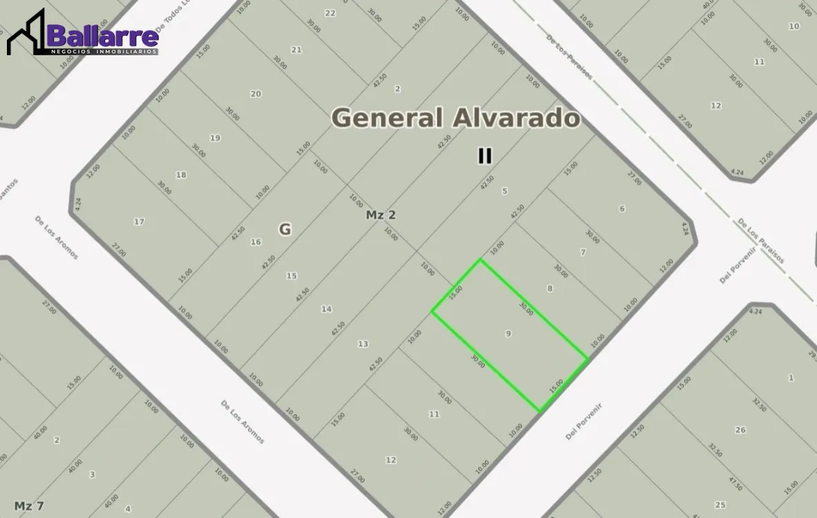 Lote o Terreno en Venta Parquemar de Miramar. Estado Muy Bueno. Apto Crédito
