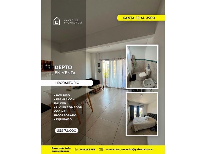 EN VENTA DEPARTAMENTO SANTS FE 3900