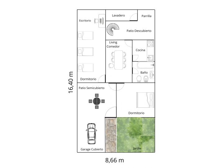 VENTA CASA EN DEVOTO/VILLA REAL/ 3 AMB / JARDÍN PATIO PARRRILLA TERRAZA y GARAGE